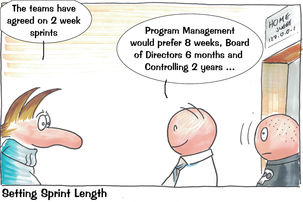 Cartoon: Setting Sprint Length