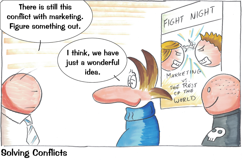 Cartoon: Solving Conflicts