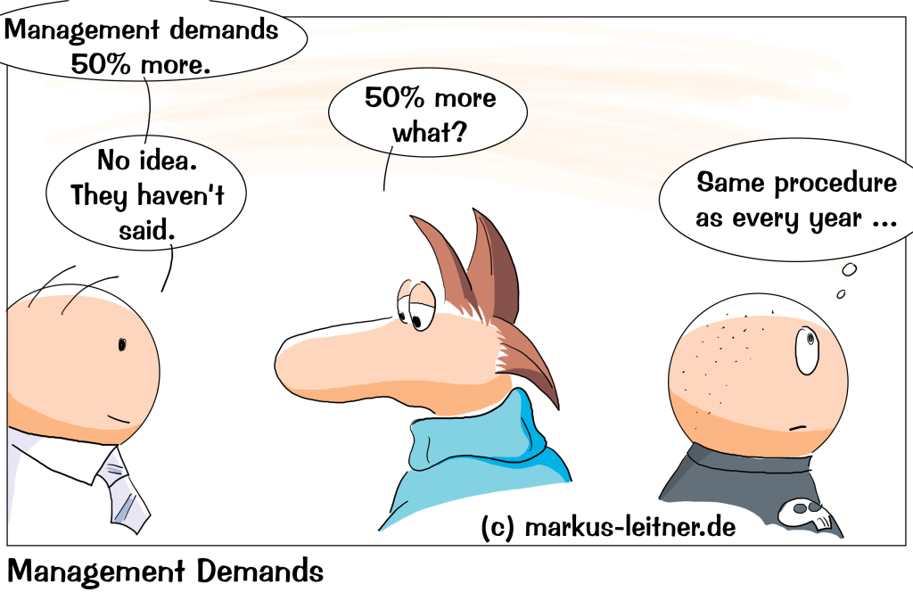 Cartoon: Management Demands